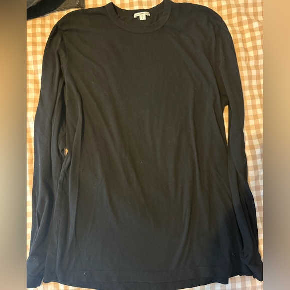 MLJ3351 - James Peres Men’s black long sleeve shirt size 3
